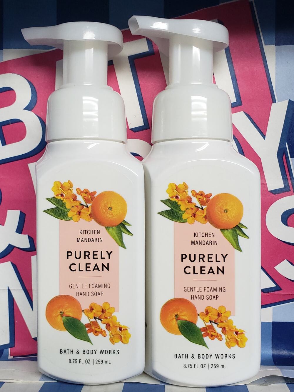 BBW Purely Clean Kitchen Mandarin Gentle Foaming Hand Soap